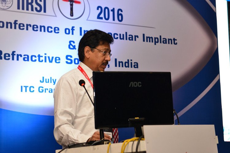 Dr. Chaudhary at a conference