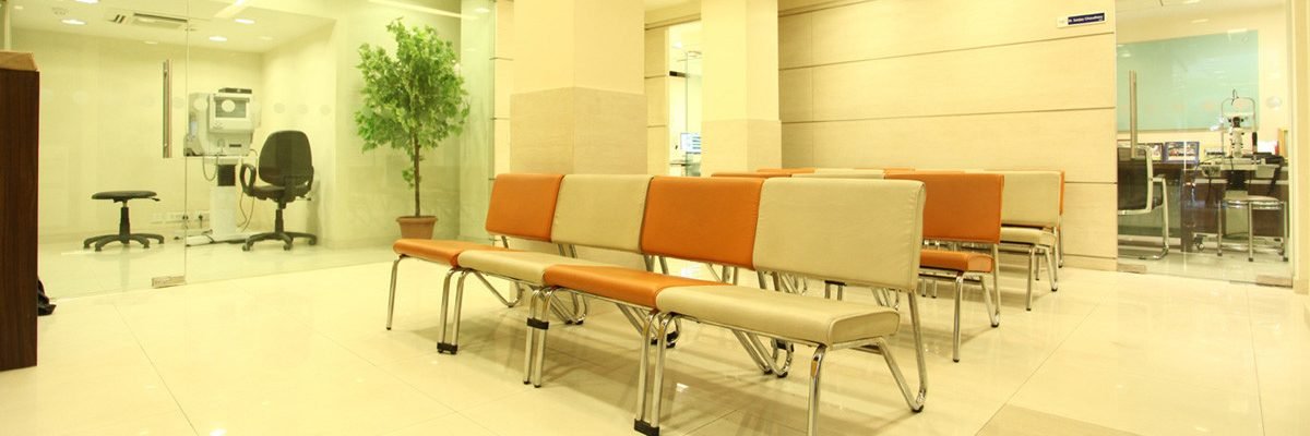 waiting room in a Lasik Eye Surgery in South Delhi