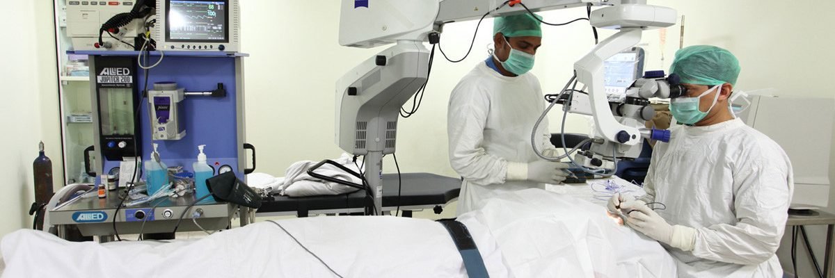 Dr. Chaudhary performing surgery