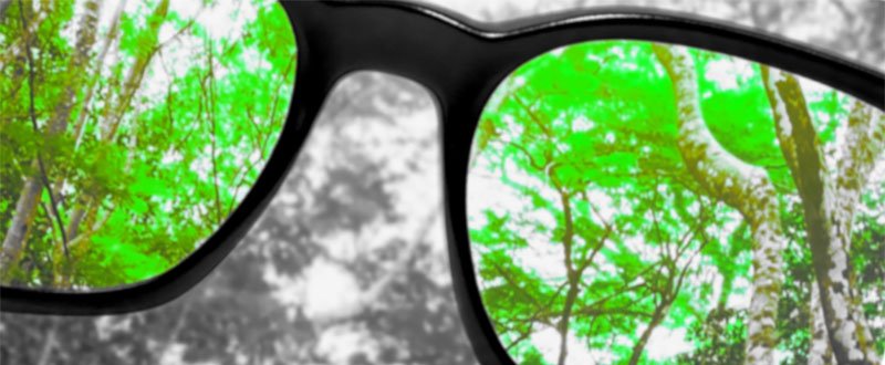 Effect of color blindness glasses